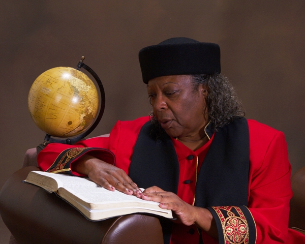 Bettye Jenkins, A Servant of God with the world globe